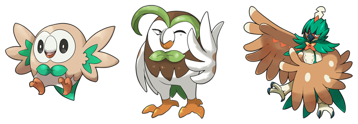 Rowelett Evolution Rowlet Evolution line by krokus00 on DeviantArt