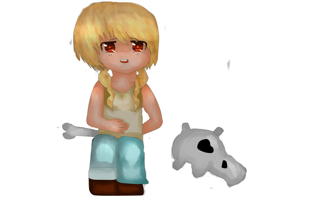 Human Cubone Chibi! +SPEEDPAINT by kawaiichibi09 on DeviantArt