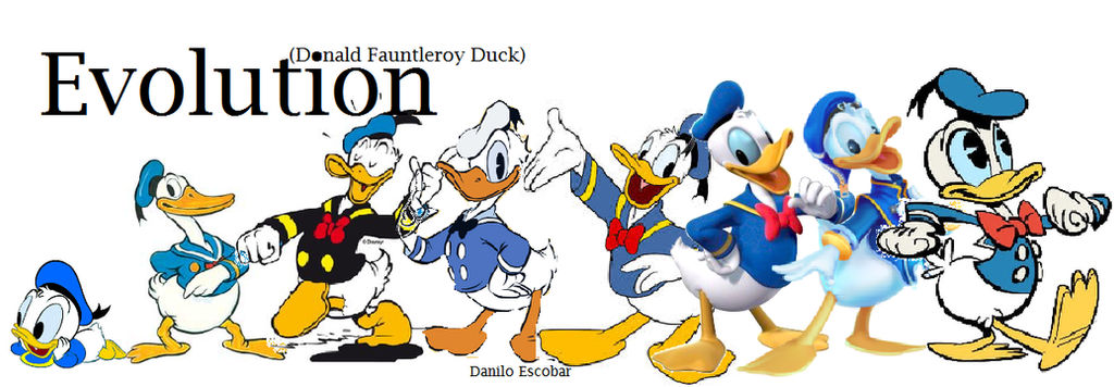 Comic Duck Evolution Evolution Donald Duck by DaniloEscobar on DeviantArt