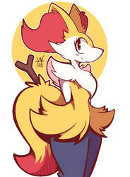 Braixen Drawing