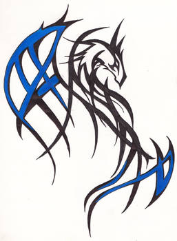 Black and Blue Dragon