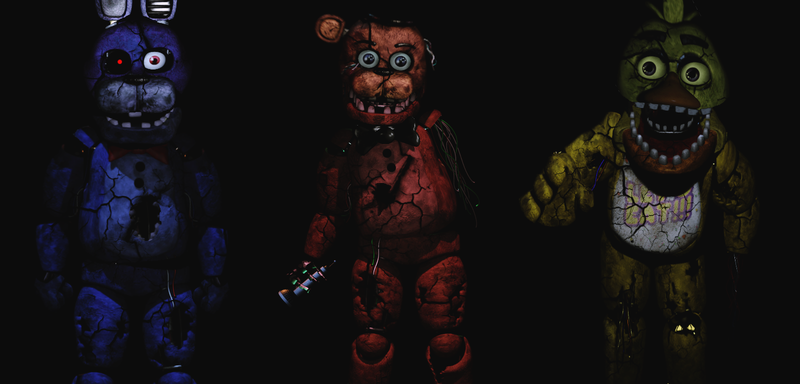 Five Nights At Freddy's 2 Withered Animatronics - Notability Gallery