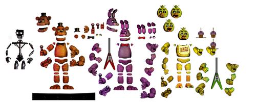 FNAF1 Animatronic resources