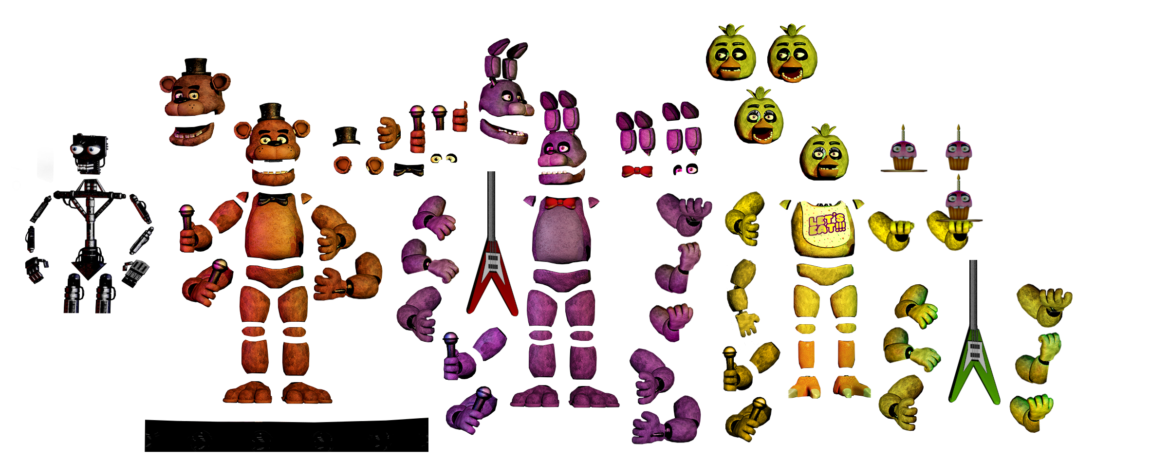 FNAF1 Animatronic Resources By FreddyFredbear On DeviantArt fnaf1-animatronic-resources-by-freddyfredbear-on-deviantart