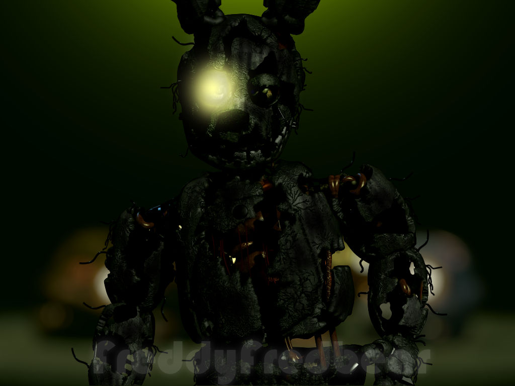 Springtrap In The Fire Springtrap after the fire by FreddyFredbear on DeviantArt