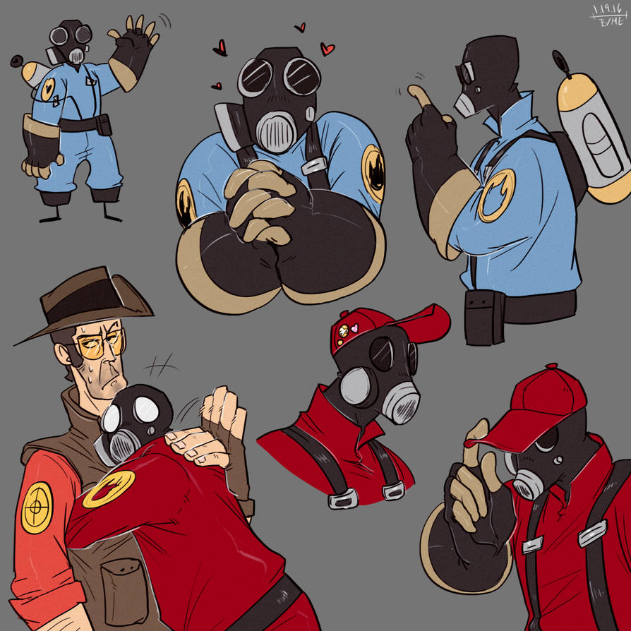 Pyro Human various pyro by BondWithMe on DeviantArt