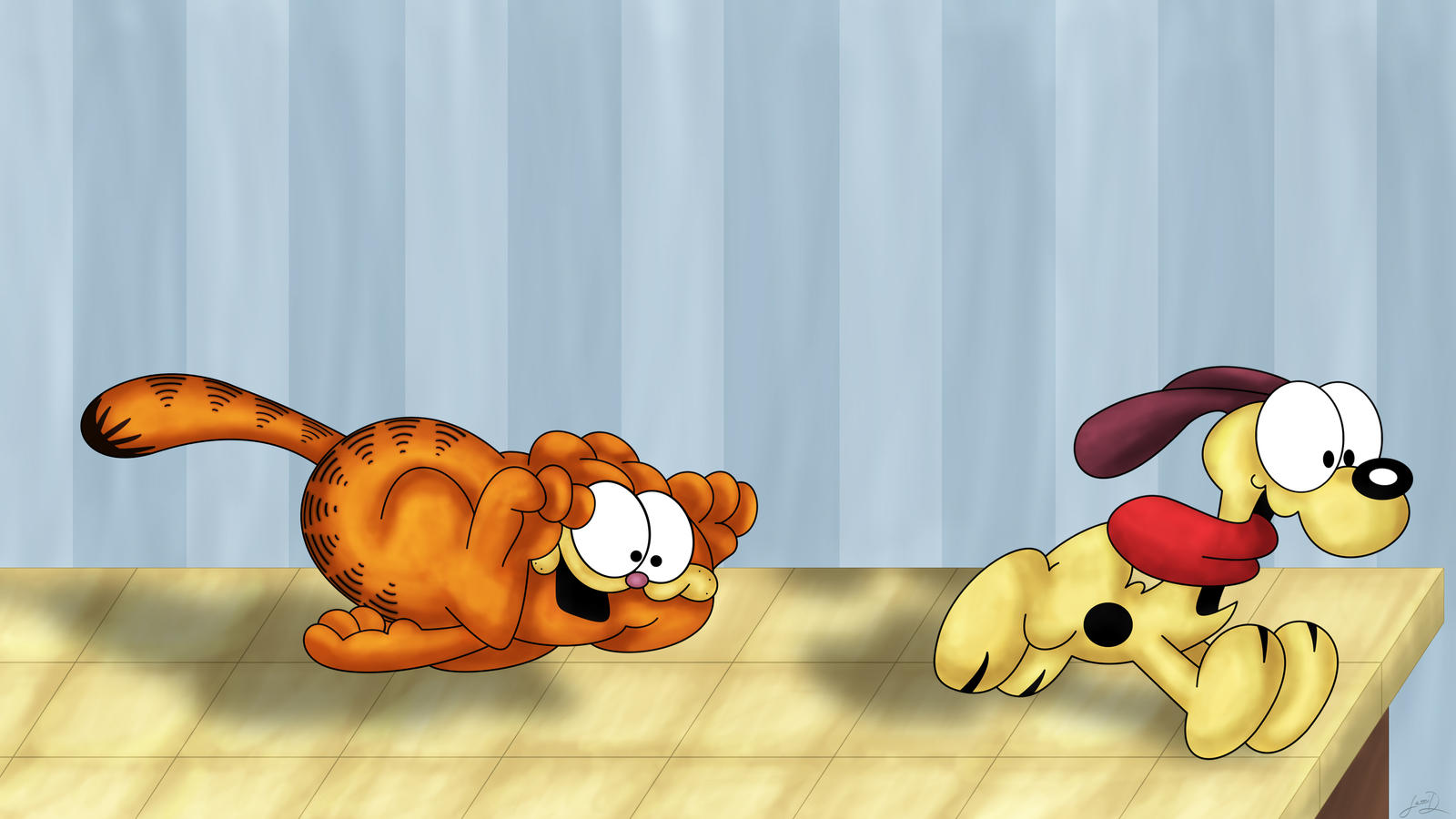 Garfield and Odie by JessiDee303 on DeviantArt