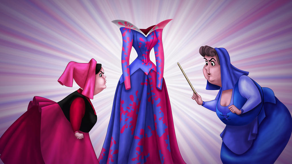 Sleeping Beauty Dress Battle