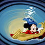 Sorcerer Mickey in Whirlpool