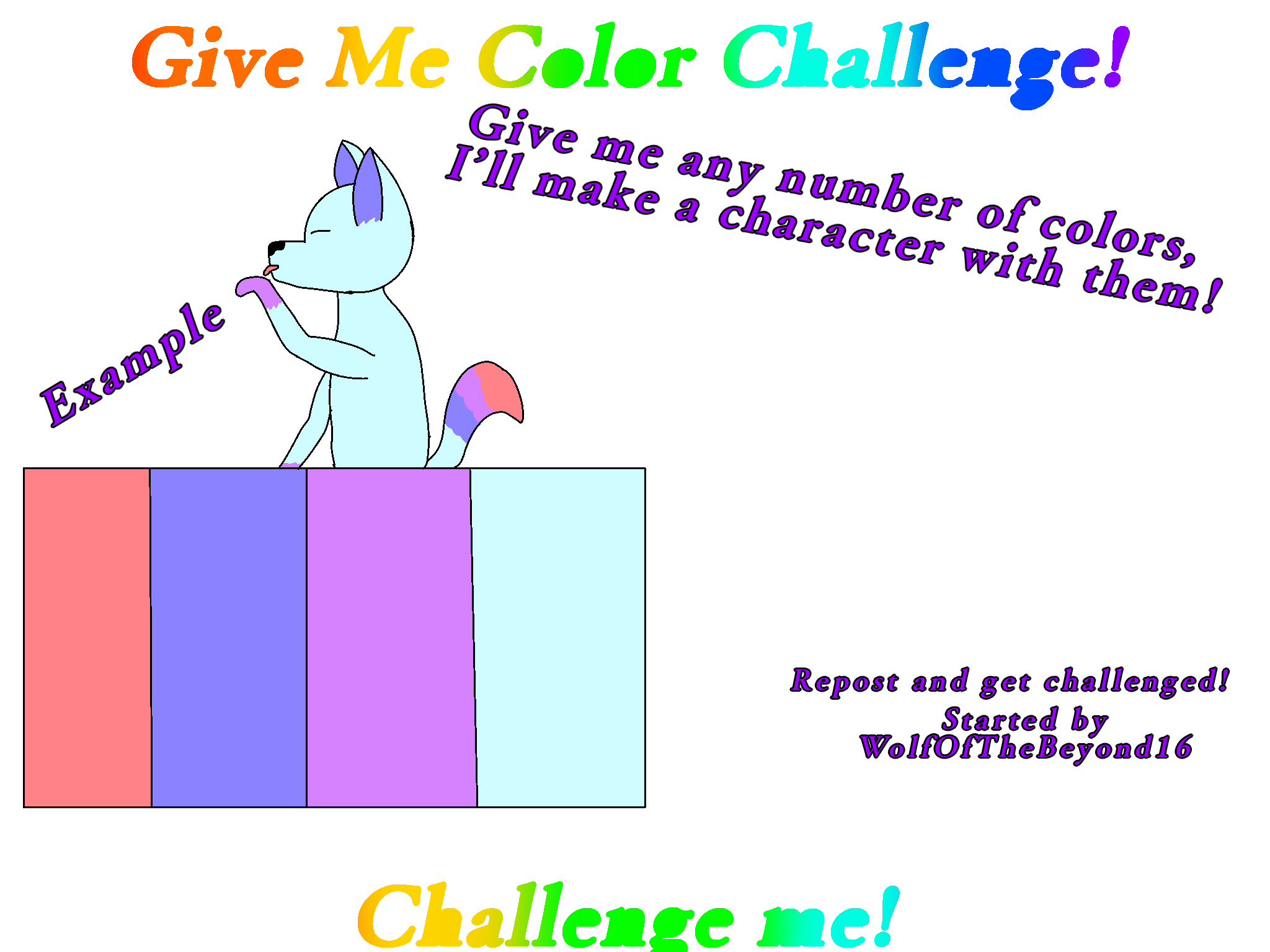 Give Me Color Challenge! by WolfOfTheBeyond16 on DeviantArt