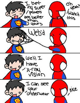superman vs spiderman