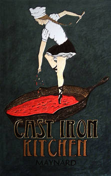 Cast Iron Kitchen Poster