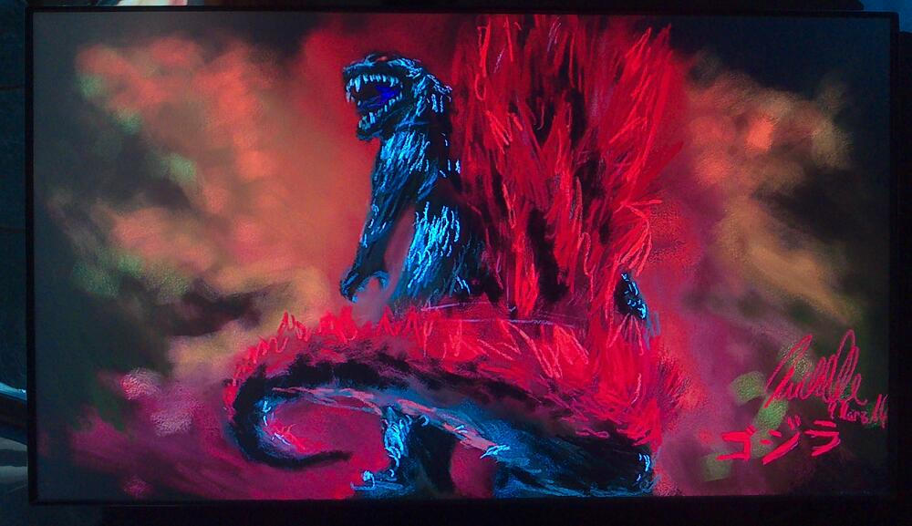Procreate Godzilla Godzilla DigitalArt (Art Academy) by Reikii-7 on DeviantArt