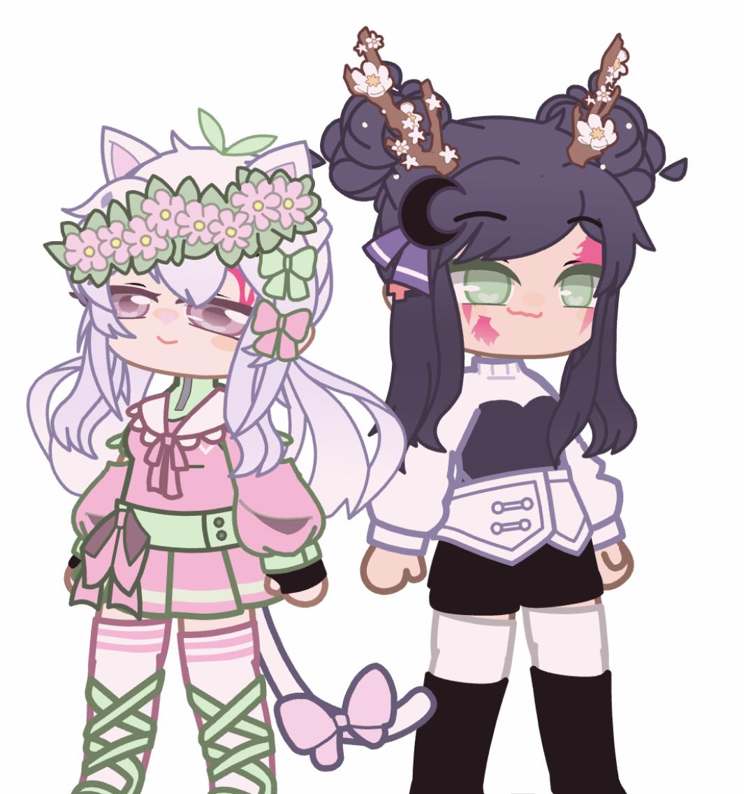 I made two OCs in gacha club by kawaii-birbs on DeviantArt