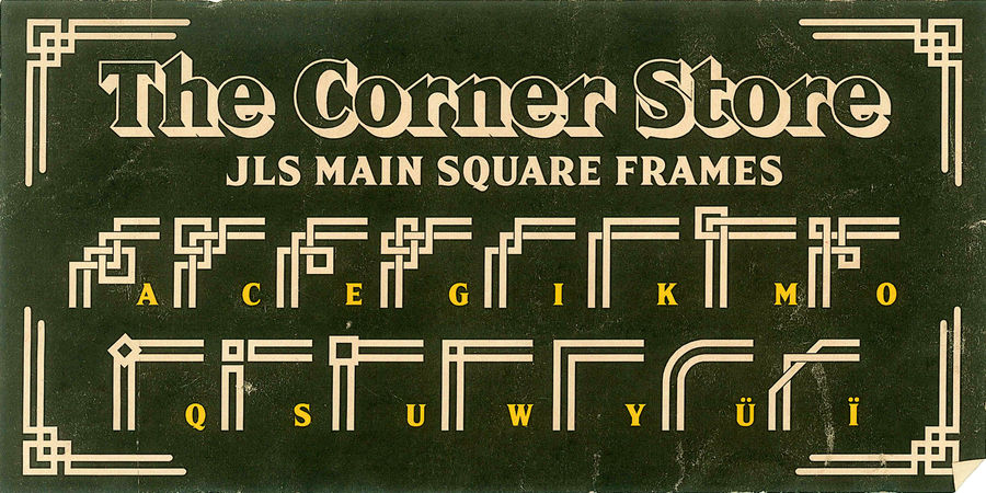 JLS Main Square Frames - The Corner Store Poster