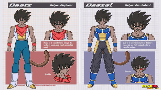 Saiyan Twins New Character Design 2021