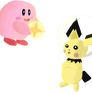 Light Kirby and Space Pichu for Charity