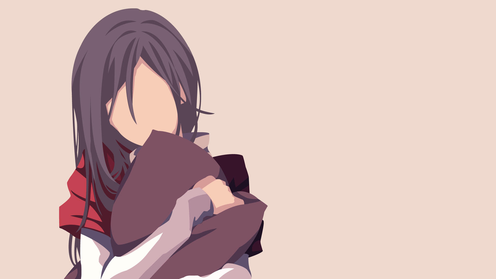Anime Girl Minimalist Wallpaper by MicroChokushex on DeviantArt Anime Girl Minimalist Wallpaper by MicroChokushex on DeviantArt