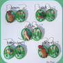 River animals earrings set