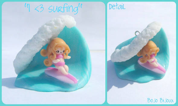 Kawaii surf charm