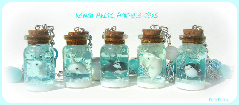 Kawaii Arctic Animals Jars