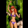 Bikini Daphne cheering