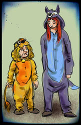 Tyrion and Sansa Onsies