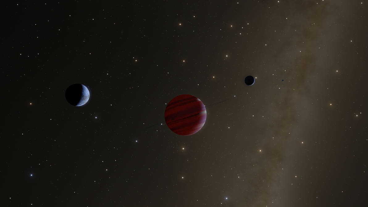 Triple Moon - Space Engine #33 by Cordylus on DeviantArt