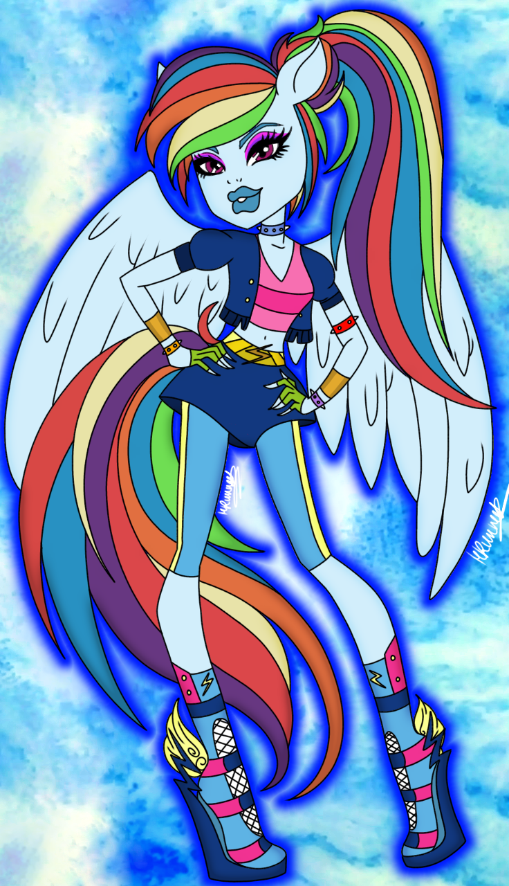 Rainbow Dash in Monster High (MLP/MH)