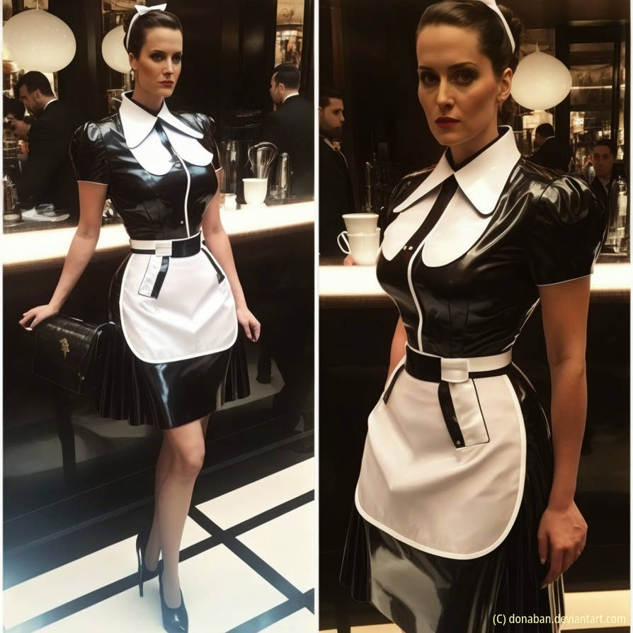 leather and pvc maid uniform by DonAban on DeviantArt