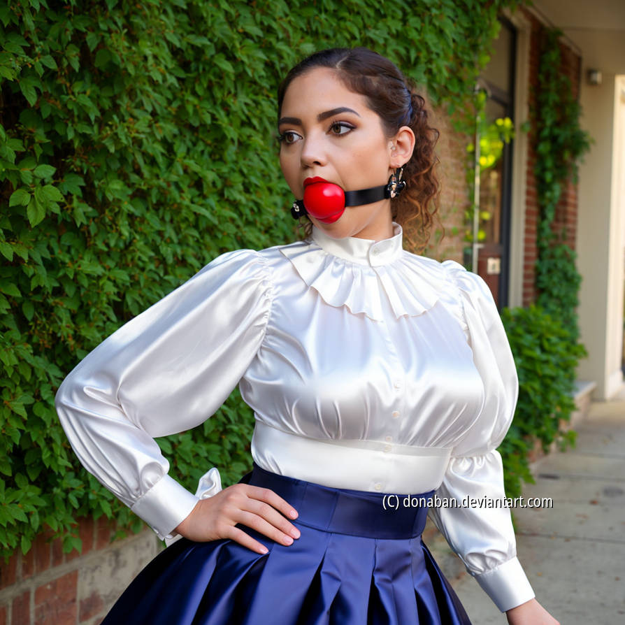 Elegant blouse gagged by DonAban on DeviantArt
