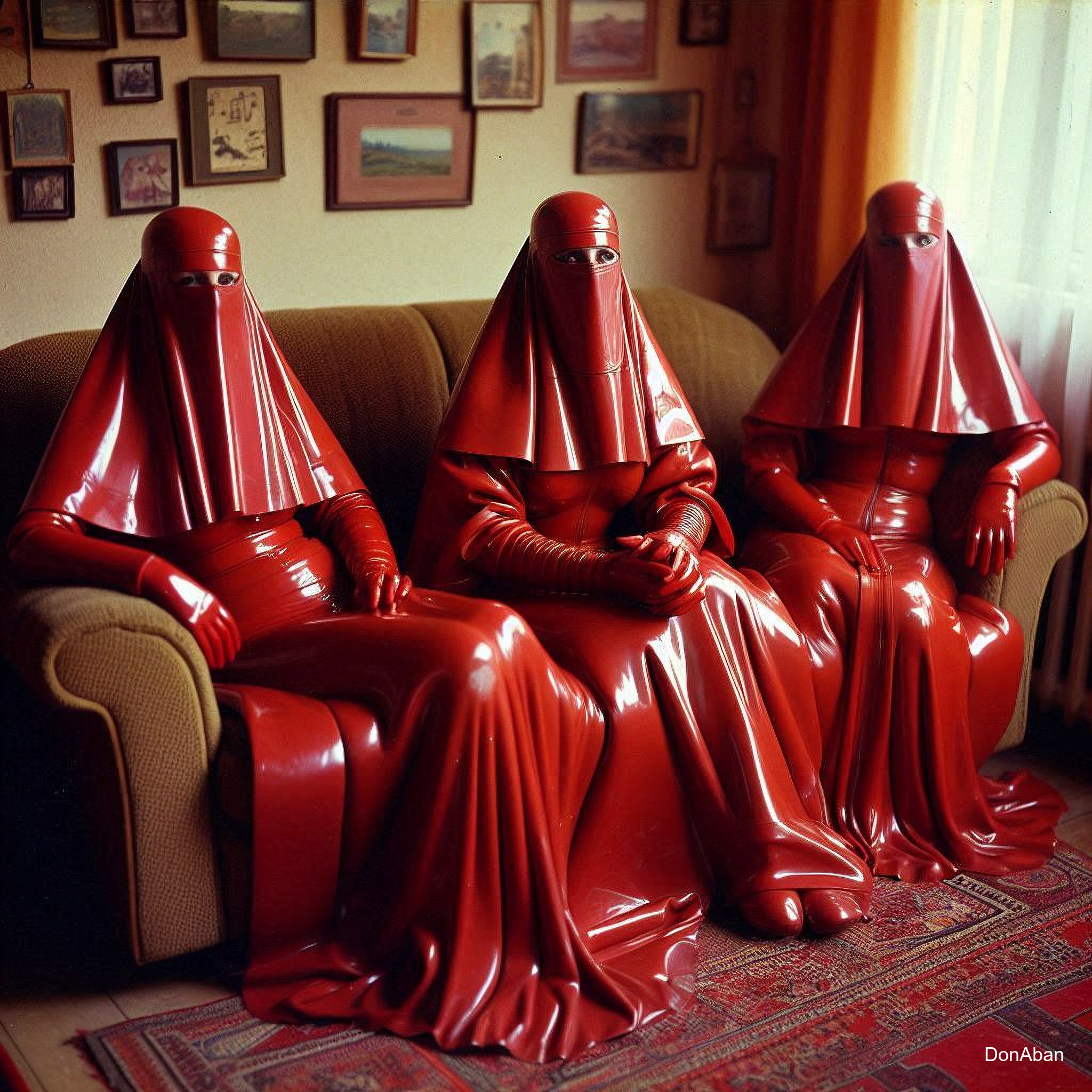 Red Rubber Leather Burqa Club 2 By DonAban On DeviantArt red-rubber-leather-burqa-club-2-by-donaban-on-deviantart