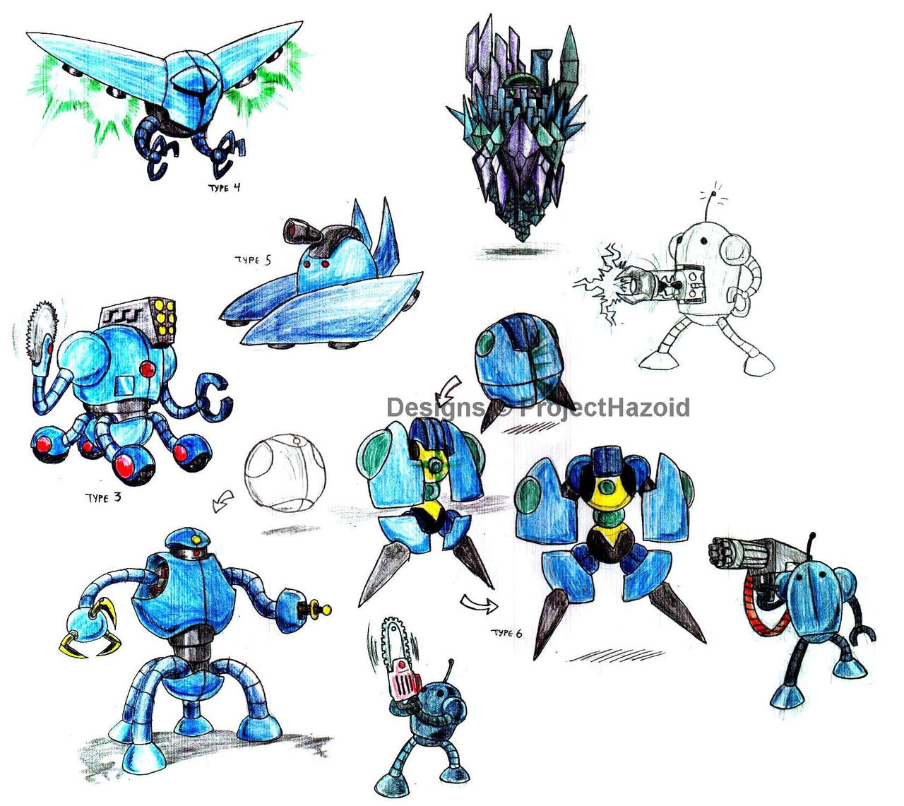 Killer Robot Sketches