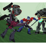 Transformers Rotf Animated Forest Battle Fanart