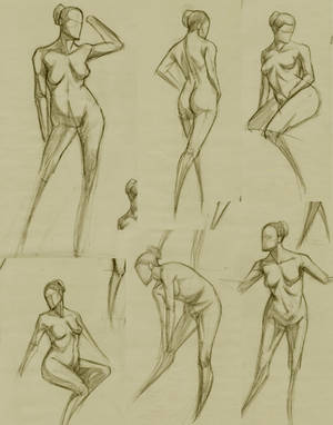 Figure studies. by RoscoeFink