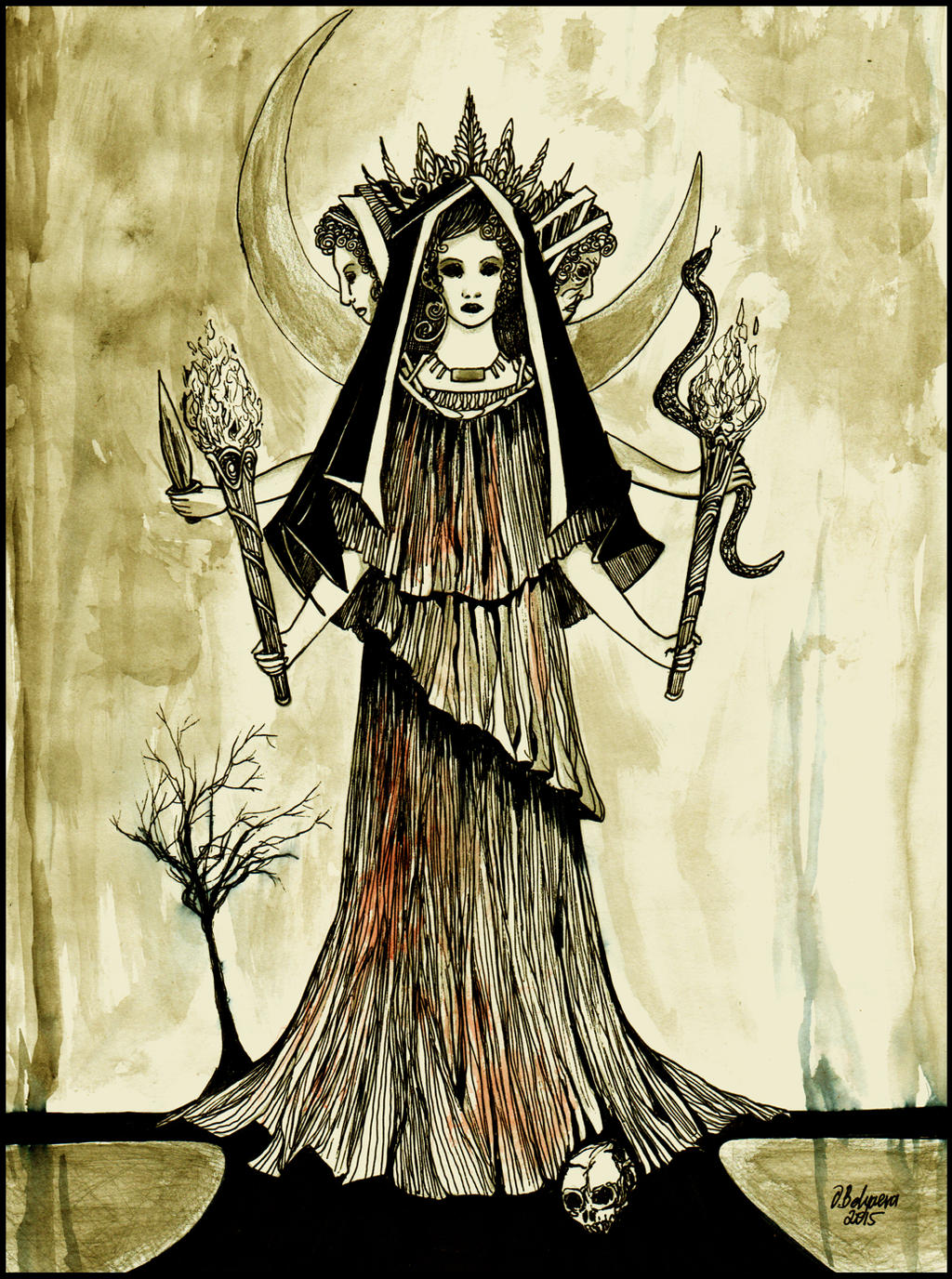 Hekate . The Goddess with three faces . by HeartySpades on DeviantArt