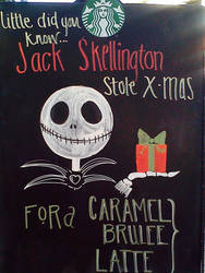 Jack Skellington Starbucks ad