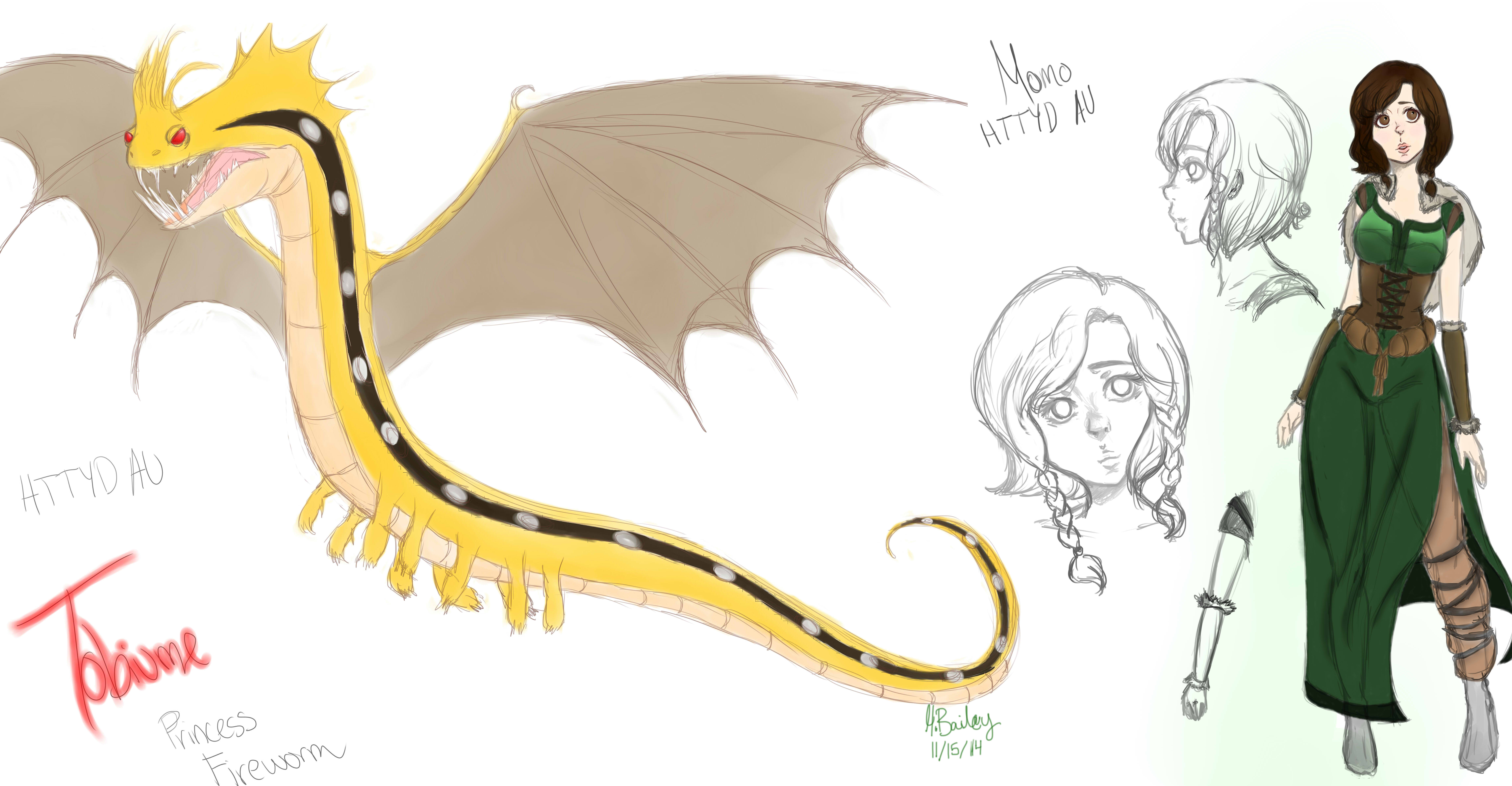 Hinamori Momo HTTYD AU