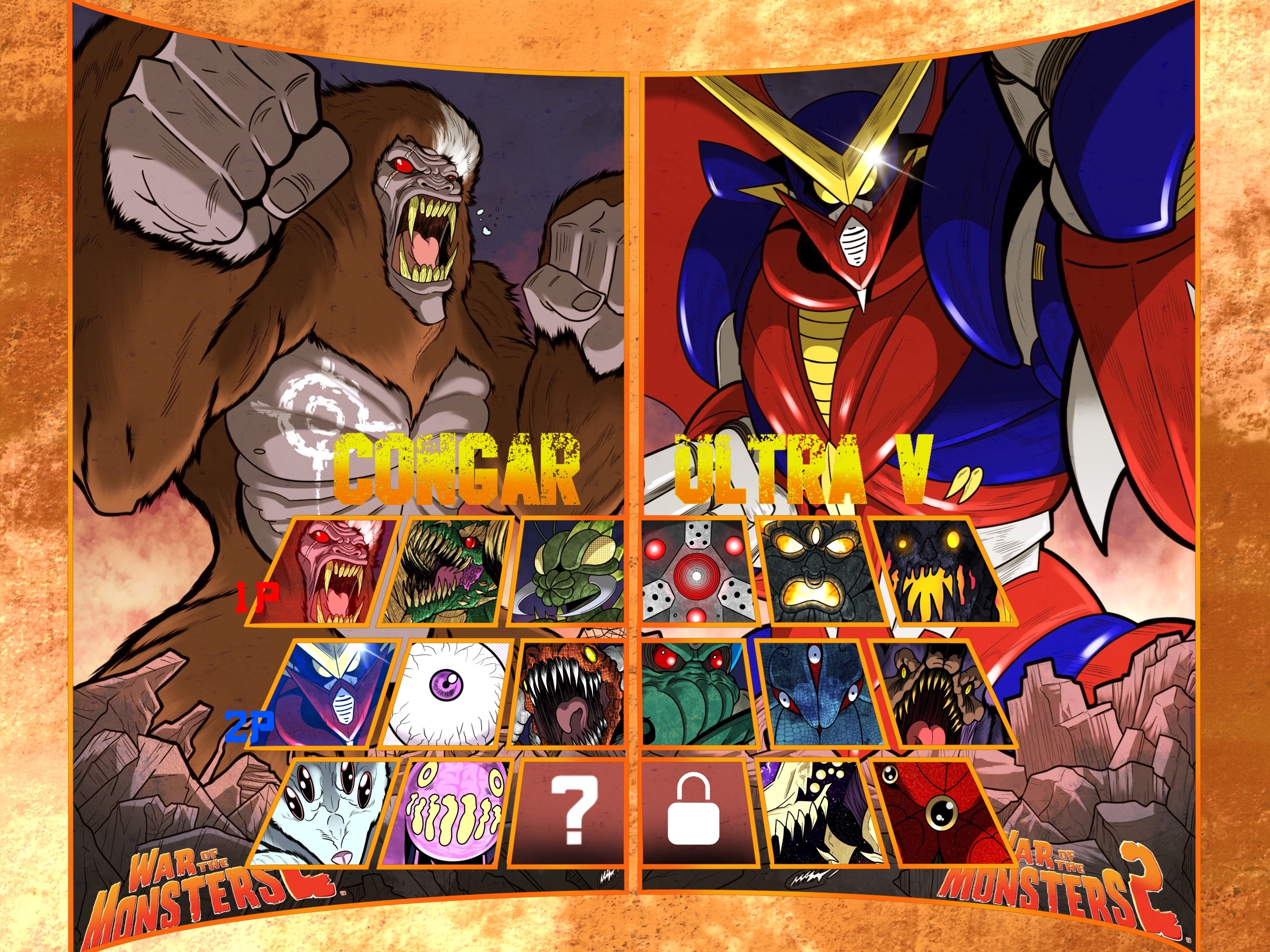 War of the Monsters 2 Characters select screen by Superzillaking on ...