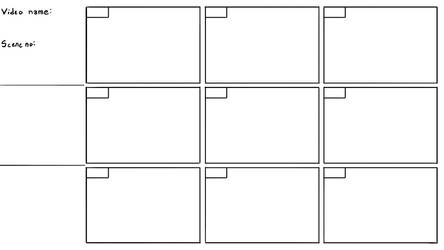 YT videos storyboard template
