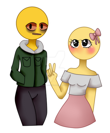 Cursed Emoji Couple UwU by ButterGirl32442 on DeviantArt