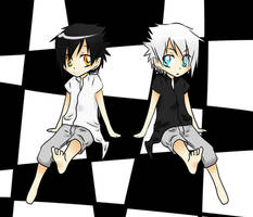 Kei and Kurai Chibi