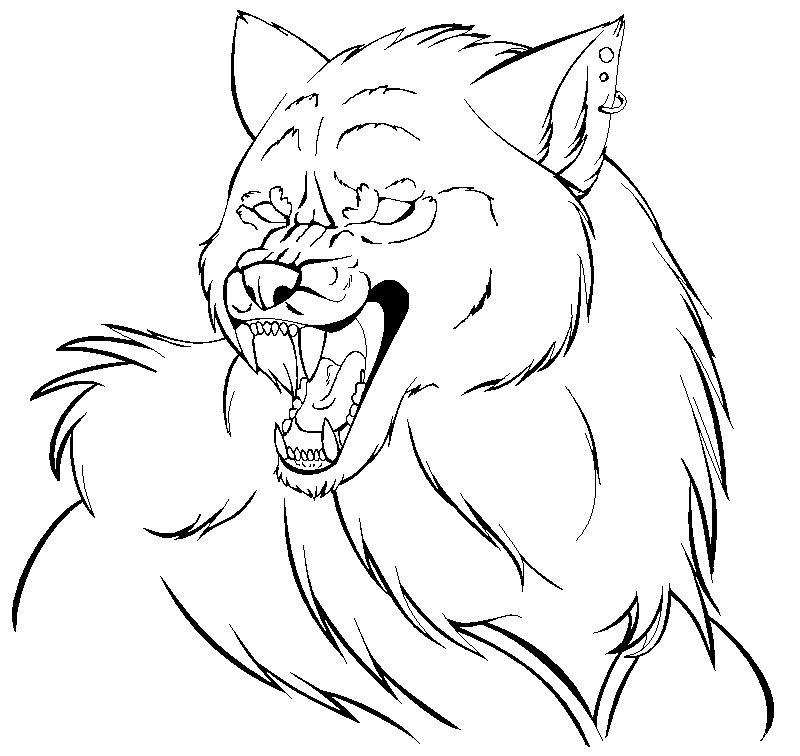 Werewolf Lineart By Demonic Pokeyfruit On Deviantart Werewolf Lineart By Demonic Pokeyfruit On Deviantart
