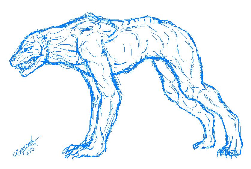 Lycan B.O.W. Concept Sketch