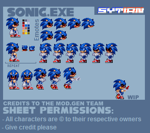 I deadass love when I Mania-Style Mod.Gen sprites - Sonic.EXE