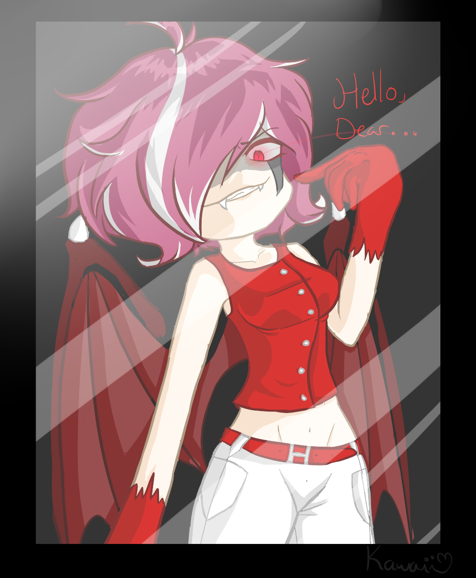 Dear Oc Hello, Dear .:Behind the glass, Oc Dark Side:. by KawaiiDesu09 on ...