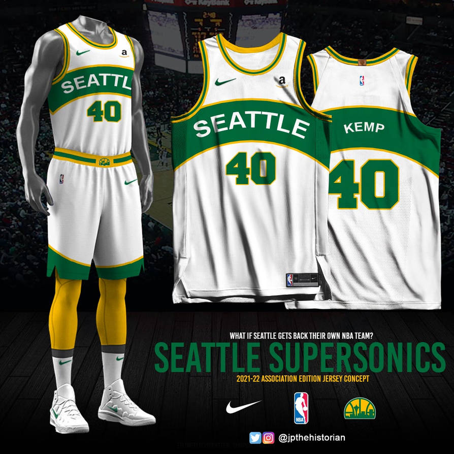 Seattle Supersonics Uniform Design
