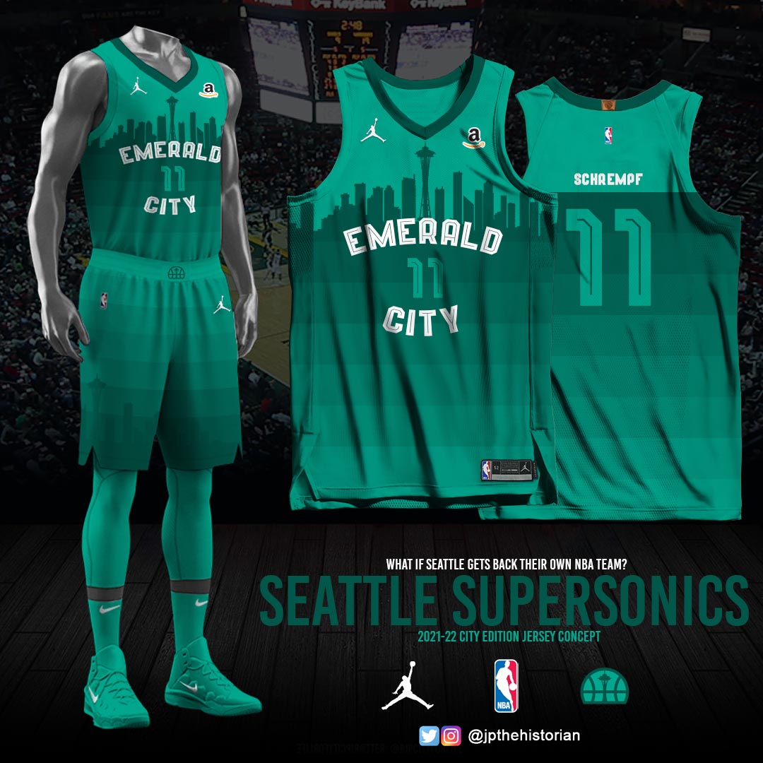 Official Seattle SuperSonics Jerseys, City Jersey, Basketball