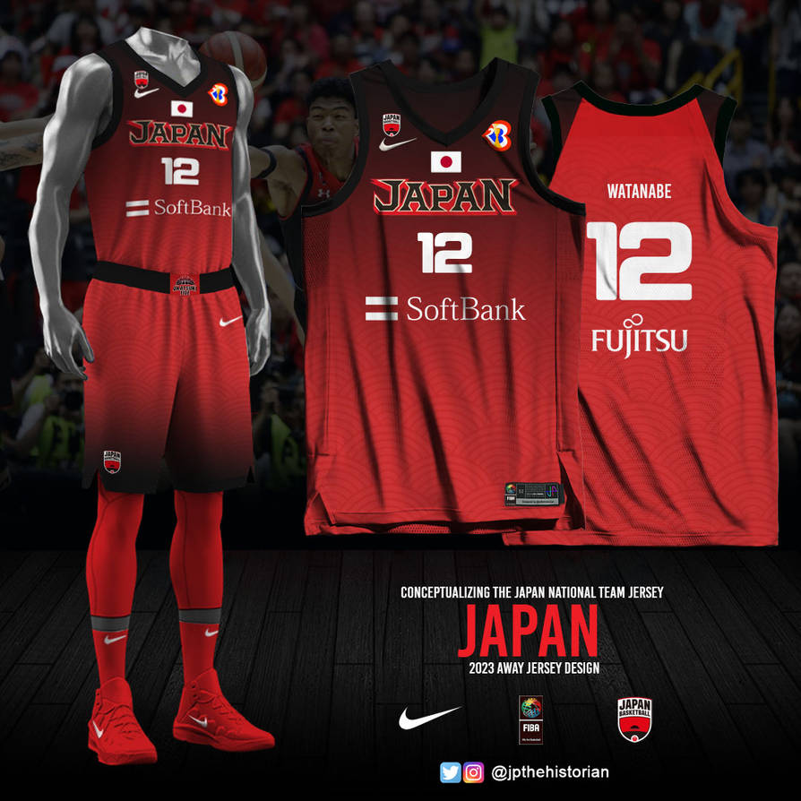 Japan 2023 FIBA World Cup - Home Jersey by JP Canonigo 💉😷🙏 on