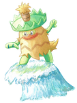 Collab: Ludicolo Used Surf! by PitchBlackEspresso